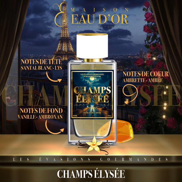 CHAMPS ELYSÉES - EAU D’OR (dupe santal de Paris)